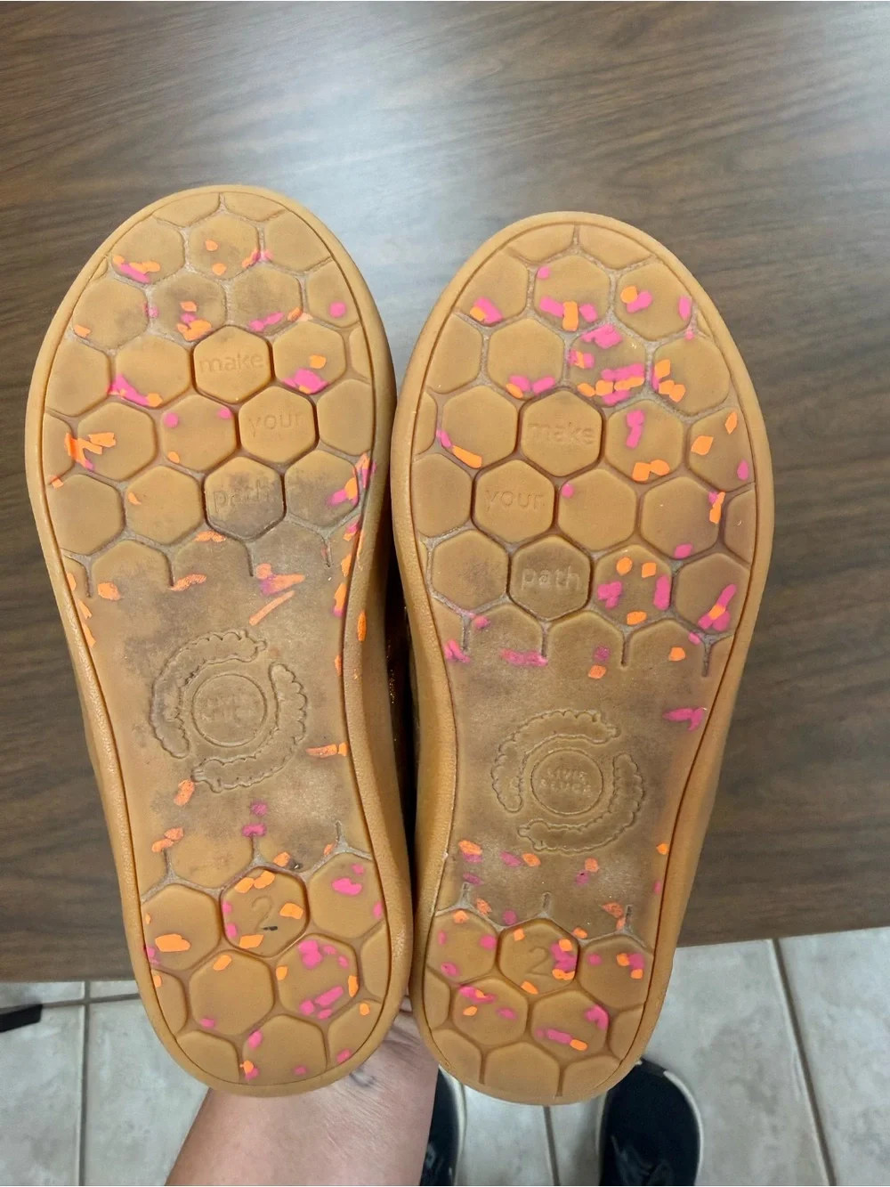 Livie & Luca Cinnamon Shimmer River Eco Mary Jane Shoes Size 2Y EUC